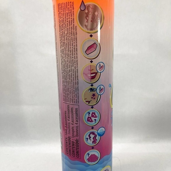 BARBIE Color Reveal Metallic Sunny N' Cool Series Doll 7 Surprises Orange Tube - Picture 11 of 15